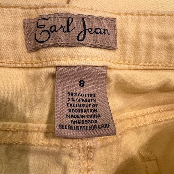 Earl Jean Yellow Straight Fit Jeans - Picture 2 of 16